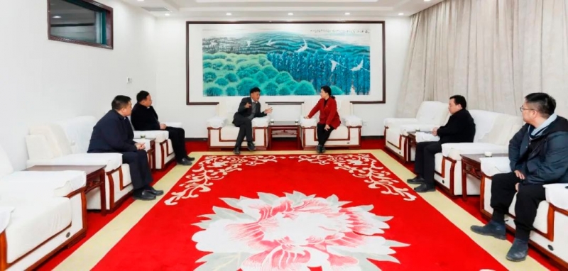 發揮產業優勢 助力鄉村振興 | 民權縣委副書記、縣長王靜嫻會見關曉彥董事長一行